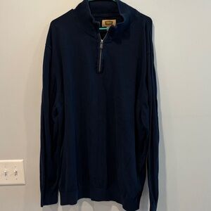 The Foundry Supply Co. Men's Navy Zip-Up Sweater
